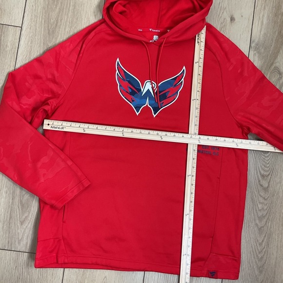 Fanatics Washington Capitals NHL Red Hoodie Mens XL‎ NWT - Picture 7 of 7